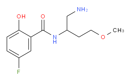 N-(1-amino-4-methoxybutan-2-yl)-5-fluoro-2-hydroxybenzamide