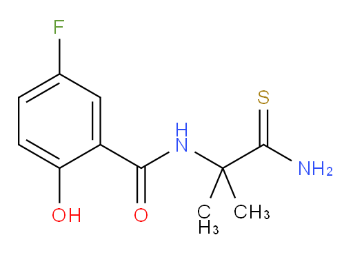 N-(1-amino-2-methyl-1-thioxopropan-2-yl)-5-fluoro-2-hydroxybenzamide