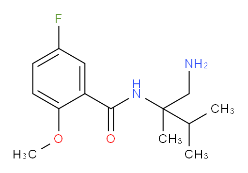 N-(1-amino-2,3-dimethylbutan-2-yl)-5-fluoro-2-methoxybenzamide