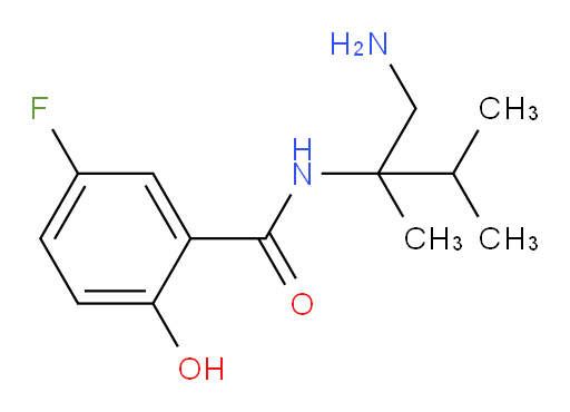 N-(1-amino-2,3-dimethylbutan-2-yl)-5-fluoro-2-hydroxybenzamide