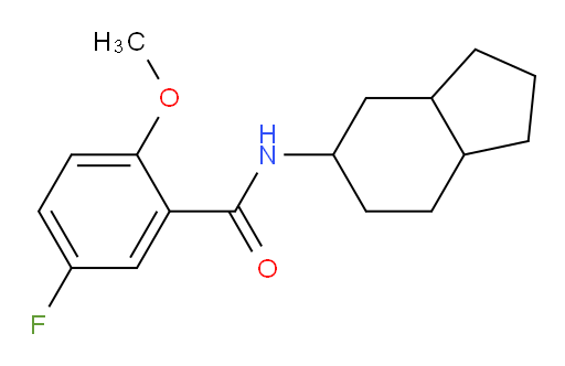 5-fluoro-2-methoxy-N-(octahydro-1H-inden-5-yl)benzamide