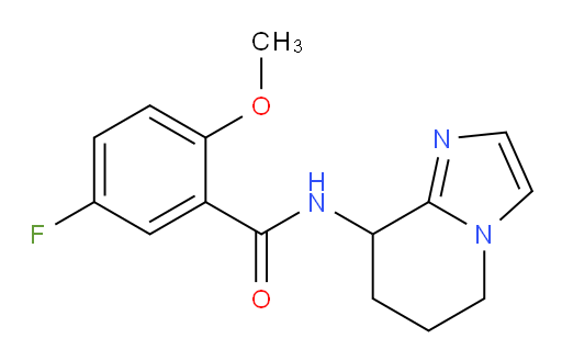 5-fluoro-2-methoxy-N-(5,6,7,8-tetrahydroimidazo[1,2-a]pyridin-8-yl)benzamide
