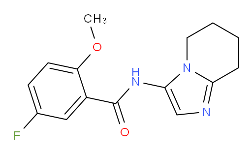 5-fluoro-2-methoxy-N-(5,6,7,8-tetrahydroimidazo[1,2-a]pyridin-3-yl)benzamide
