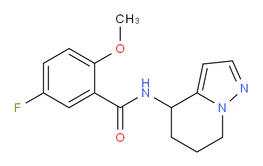 5-fluoro-2-methoxy-N-(4,5,6,7-tetrahydropyrazolo[1,5-a]pyridin-4-yl)benzamide