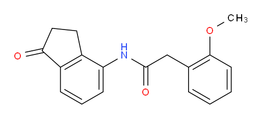 2-(2-methoxyphenyl)-N-(1-oxo-2,3-dihydro-1H-inden-4-yl)acetamide