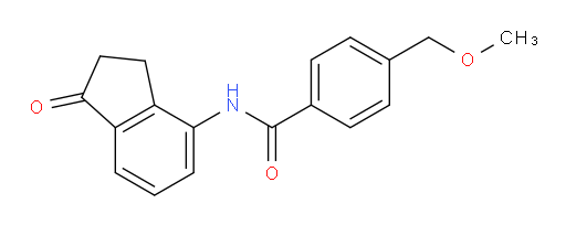 4-(methoxymethyl)-N-(1-oxo-2,3-dihydro-1H-inden-4-yl)benzamide