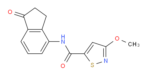 3-methoxy-N-(1-oxo-2,3-dihydro-1H-inden-4-yl)isothiazole-5-carboxamide