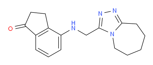 4-(((6,7,8,9-tetrahydro-5H-[1,2,4]triazolo[4,3-a]azepin-3-yl)methyl)amino)-2,3-dihydro-1H-inden-1-one