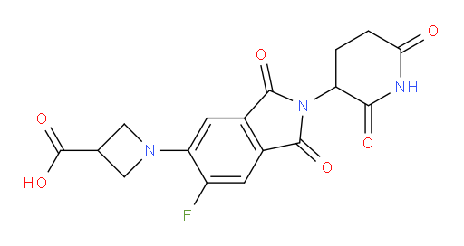 1-(2-(2,6-dioxopiperidin-3-yl)-6-fluoro-1,3-dioxoisoindolin-5-yl)azetidine-3-carboxylic acid