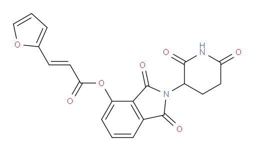 (E)-2-(2,6-dioxopiperidin-3-yl)-1,3-dioxoisoindolin-4-yl 3-(furan-2-yl)acrylate