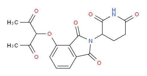 4-((2,4-dioxopentan-3-yl)oxy)-2-(2,6-dioxopiperidin-3-yl)isoindoline-1,3-dione