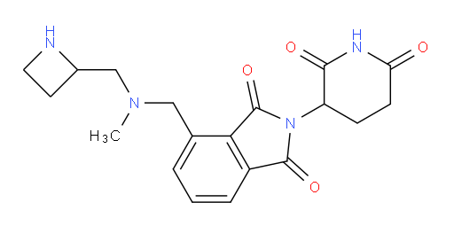 4-(((azetidin-2-ylmethyl)(methyl)amino)methyl)-2-(2,6-dioxopiperidin-3-yl)isoindoline-1,3-dione