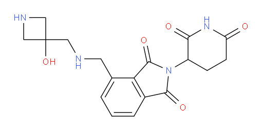 2-(2,6-dioxopiperidin-3-yl)-4-((((3-hydroxyazetidin-3-yl)methyl)amino)methyl)isoindoline-1,3-dione