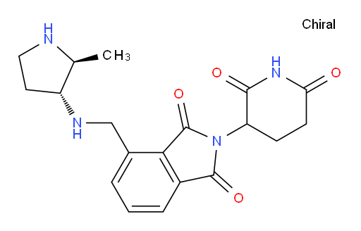 2-(2,6-dioxopiperidin-3-yl)-4-((((2S,3R)-2-methylpyrrolidin-3-yl)amino)methyl)isoindoline-1,3-dione