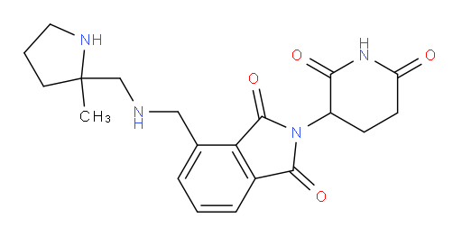2-(2,6-dioxopiperidin-3-yl)-4-((((2-methylpyrrolidin-2-yl)methyl)amino)methyl)isoindoline-1,3-dione