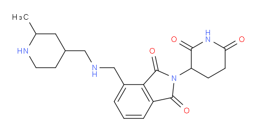 2-(2,6-dioxopiperidin-3-yl)-4-((((2-methylpiperidin-4-yl)methyl)amino)methyl)isoindoline-1,3-dione