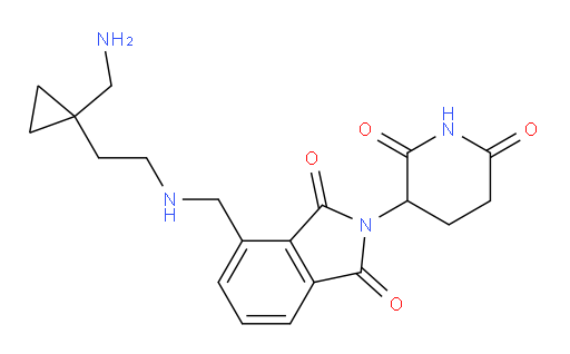 4-(((2-(1-(aminomethyl)cyclopropyl)ethyl)amino)methyl)-2-(2,6-dioxopiperidin-3-yl)isoindoline-1,3-dione