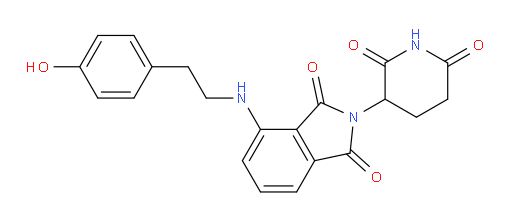 2-(2,6-dioxopiperidin-3-yl)-4-((4-hydroxyphenethyl)amino)isoindoline-1,3-dione