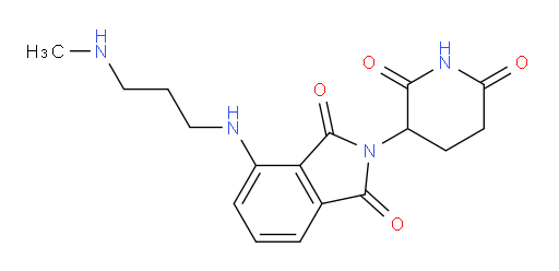 2-(2,6-dioxopiperidin-3-yl)-4-((3-(methylamino)propyl)amino)isoindoline-1,3-dione