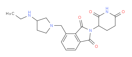 2-(2,6-dioxopiperidin-3-yl)-4-((3-(ethylamino)pyrrolidin-1-yl)methyl)isoindoline-1,3-dione