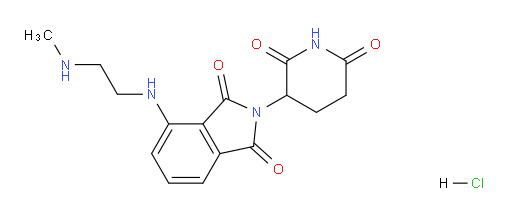 2-(2,6-dioxopiperidin-3-yl)-4-((2-(methylamino)ethyl)amino)isoindoline-1,3-dione hydrochloride