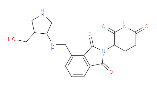 2-(2,6-dioxopiperidin-3-yl)-4-(((4-(hydroxymethyl)pyrrolidin-3-yl)amino)methyl)isoindoline-1,3-dione