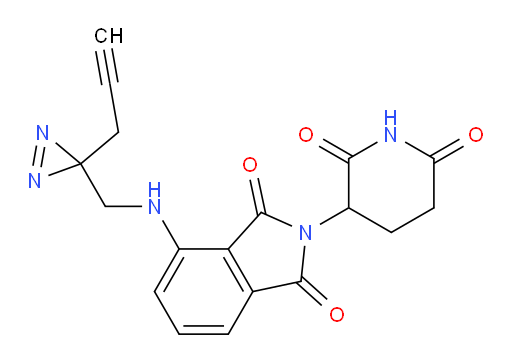 2-(2,6-dioxopiperidin-3-yl)-4-(((3-(prop-2-yn-1-yl)-3H-diazirin-3-yl)methyl)amino)isoindoline-1,3-dione