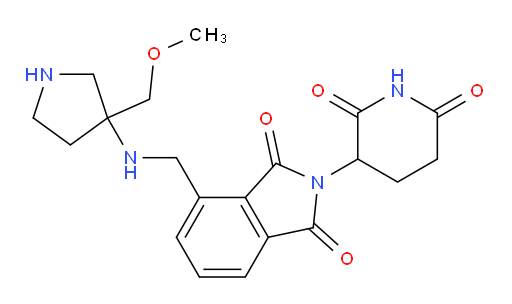 2-(2,6-dioxopiperidin-3-yl)-4-(((3-(methoxymethyl)pyrrolidin-3-yl)amino)methyl)isoindoline-1,3-dione