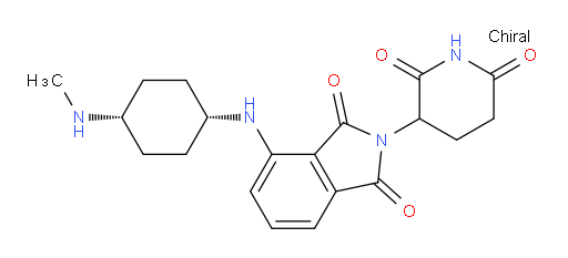 2-(2,6-dioxopiperidin-3-yl)-4-(((1s,4s)-4-(methylamino)cyclohexyl)amino)isoindoline-1,3-dione