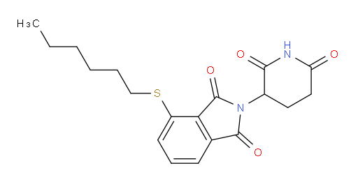 2-(2,6-dioxopiperidin-3-yl)-4-(hexylthio)isoindoline-1,3-dione