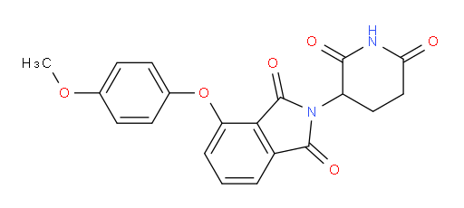 2-(2,6-dioxopiperidin-3-yl)-4-(4-methoxyphenoxy)isoindoline-1,3-dione