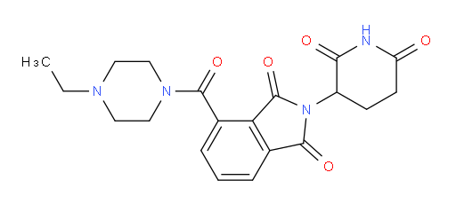 2-(2,6-dioxopiperidin-3-yl)-4-(4-ethylpiperazine-1-carbonyl)isoindoline-1,3-dione