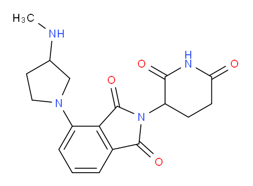 2-(2,6-dioxopiperidin-3-yl)-4-(3-(methylamino)pyrrolidin-1-yl)isoindoline-1,3-dione