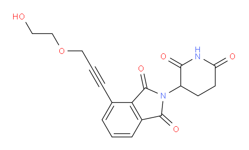 2-(2,6-dioxopiperidin-3-yl)-4-(3-(2-hydroxyethoxy)prop-1-yn-1-yl)isoindoline-1,3-dione