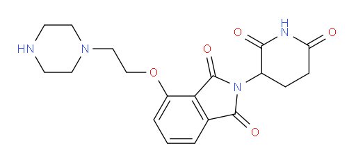 2-(2,6-dioxopiperidin-3-yl)-4-(2-(piperazin-1-yl)ethoxy)isoindoline-1,3-dione