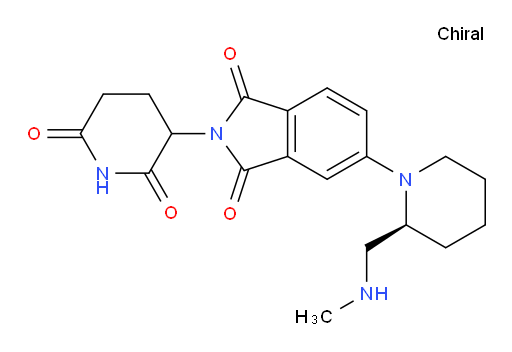 2-(2,6-dioxopiperidin-3-yl)-5-((S)-2-((methylamino)methyl)piperidin-1-yl)isoindoline-1,3-dione