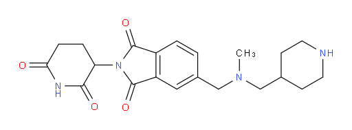 2-(2,6-dioxopiperidin-3-yl)-5-((methyl(piperidin-4-ylmethyl)amino)methyl)isoindoline-1,3-dione