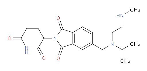 2-(2,6-dioxopiperidin-3-yl)-5-((isopropyl(2-(methylamino)ethyl)amino)methyl)isoindoline-1,3-dione