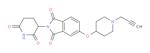 2-(2,6-dioxopiperidin-3-yl)-5-((1-(prop-2-yn-1-yl)piperidin-4-yl)oxy)isoindoline-1,3-dione
