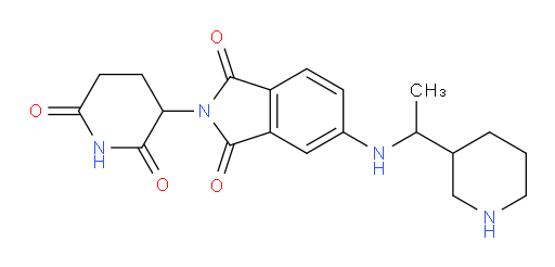 2-(2,6-dioxopiperidin-3-yl)-5-((1-(piperidin-3-yl)ethyl)amino)isoindoline-1,3-dione