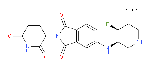 2-(2,6-dioxopiperidin-3-yl)-5-(((3R,4S)-4-fluoropiperidin-3-yl)amino)isoindoline-1,3-dione