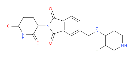 2-(2,6-dioxopiperidin-3-yl)-5-(((3-fluoropiperidin-4-yl)amino)methyl)isoindoline-1,3-dione