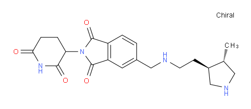 2-(2,6-dioxopiperidin-3-yl)-5-(((2-((3S,4S)-4-methylpyrrolidin-3-yl)ethyl)amino)methyl)isoindoline-1,3-dione