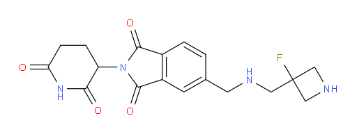 2-(2,6-dioxopiperidin-3-yl)-5-((((3-fluoroazetidin-3-yl)methyl)amino)methyl)isoindoline-1,3-dione