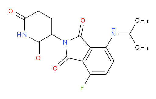 2-(2,6-dioxopiperidin-3-yl)-4-fluoro-7-(isopropylamino)isoindoline-1,3-dione