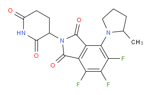 2-(2,6-dioxopiperidin-3-yl)-4,5,6-trifluoro-7-(2-methylpyrrolidin-1-yl)isoindoline-1,3-dione
