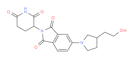 2-(2,6-dioxopiperidin-3-yl)-5-(3-(2-hydroxyethyl)pyrrolidin-1-yl)isoindoline-1,3-dione