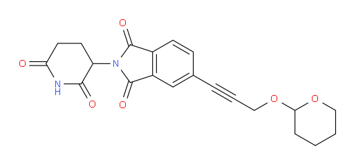 2-(2,6-dioxopiperidin-3-yl)-5-(3-((tetrahydro-2H-pyran-2-yl)oxy)prop-1-yn-1-yl)isoindoline-1,3-dione