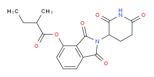 2-(2,6-dioxopiperidin-3-yl)-1,3-dioxoisoindolin-4-yl 2-methylbutanoate