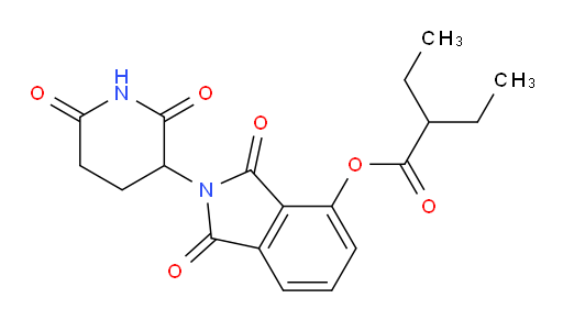 2-(2,6-dioxopiperidin-3-yl)-1,3-dioxoisoindolin-4-yl 2-ethylbutanoate